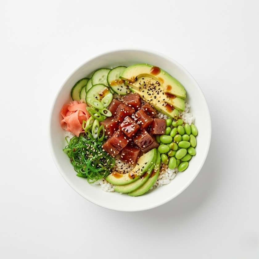 Poké bowl teriyaki tuniak
