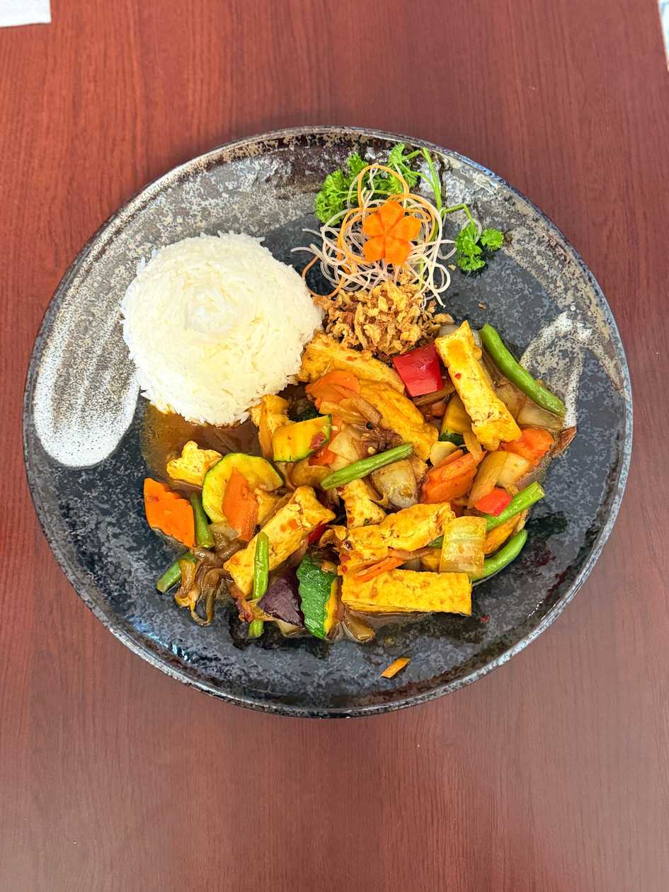 45. Rice with Sauce and Vegetables