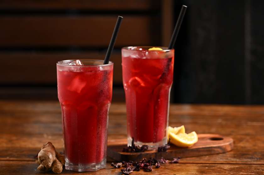 Hibiscus Ginger Iced Tea