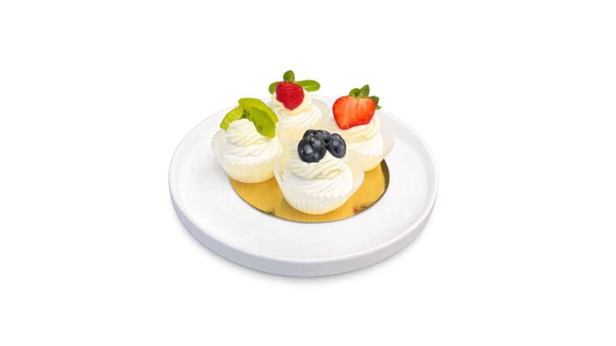 Kombo “Pavlova mini-koogid: kiivi-granadilli, maasika, vaarika-pistaatsia, mustika”, 4 tk, ~60g
