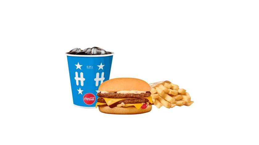 Double Cheese Burger Meal