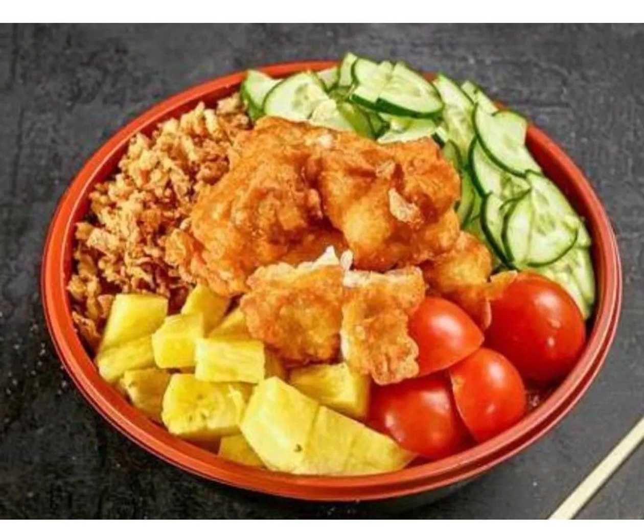 Chicken poke bowl