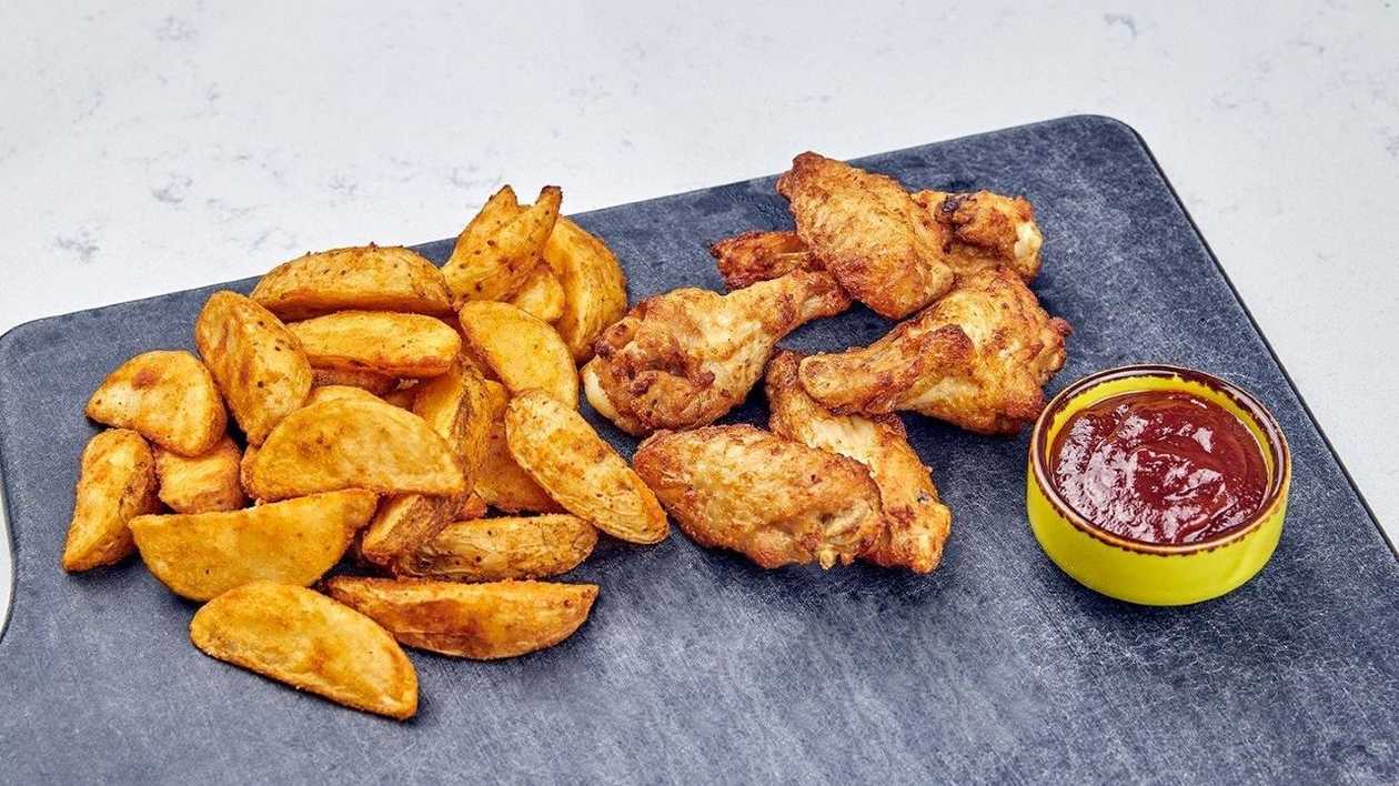 BBQ chicken wings kombo