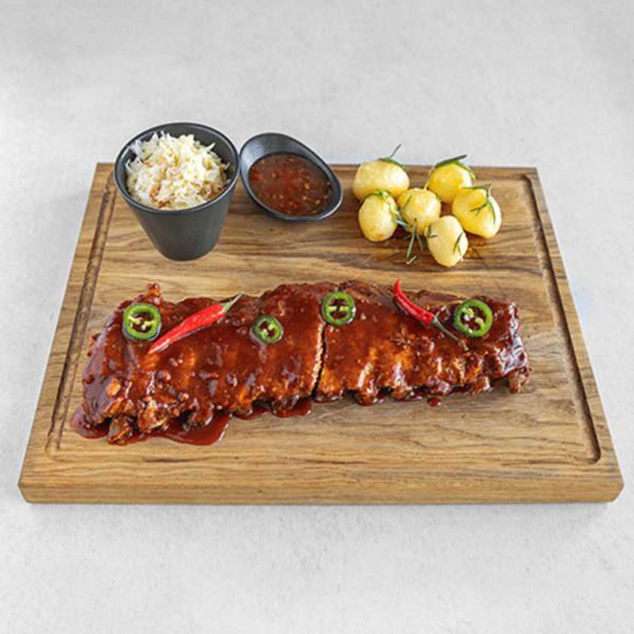 Pikantne amerykańskie żeberka 850g