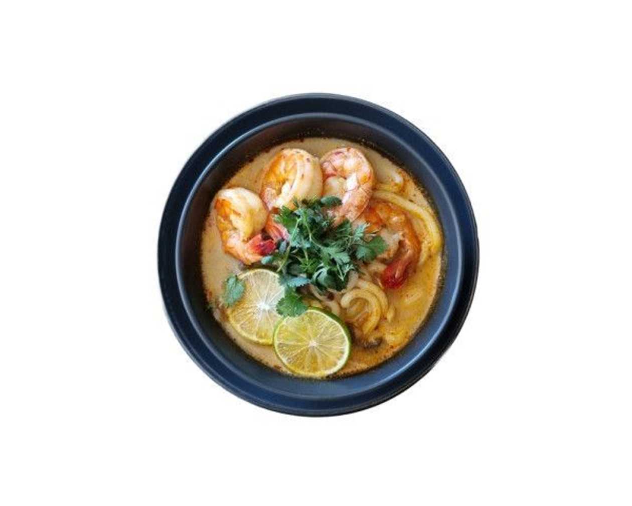 B4. Udon Tom Khá - polévka s kokosovým mlékem a Udon nudlemi