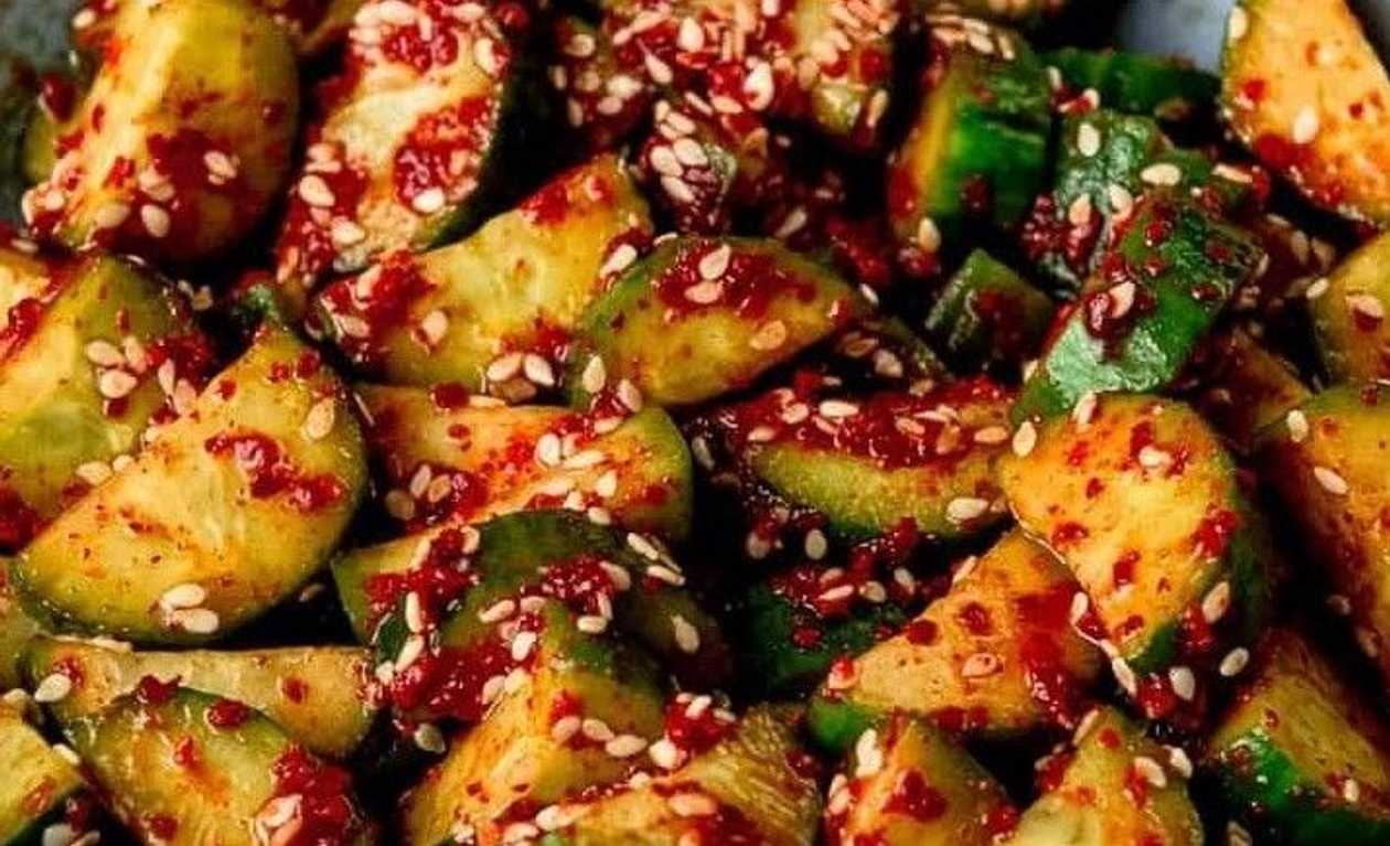 Korean-style Pickled Cucumbers