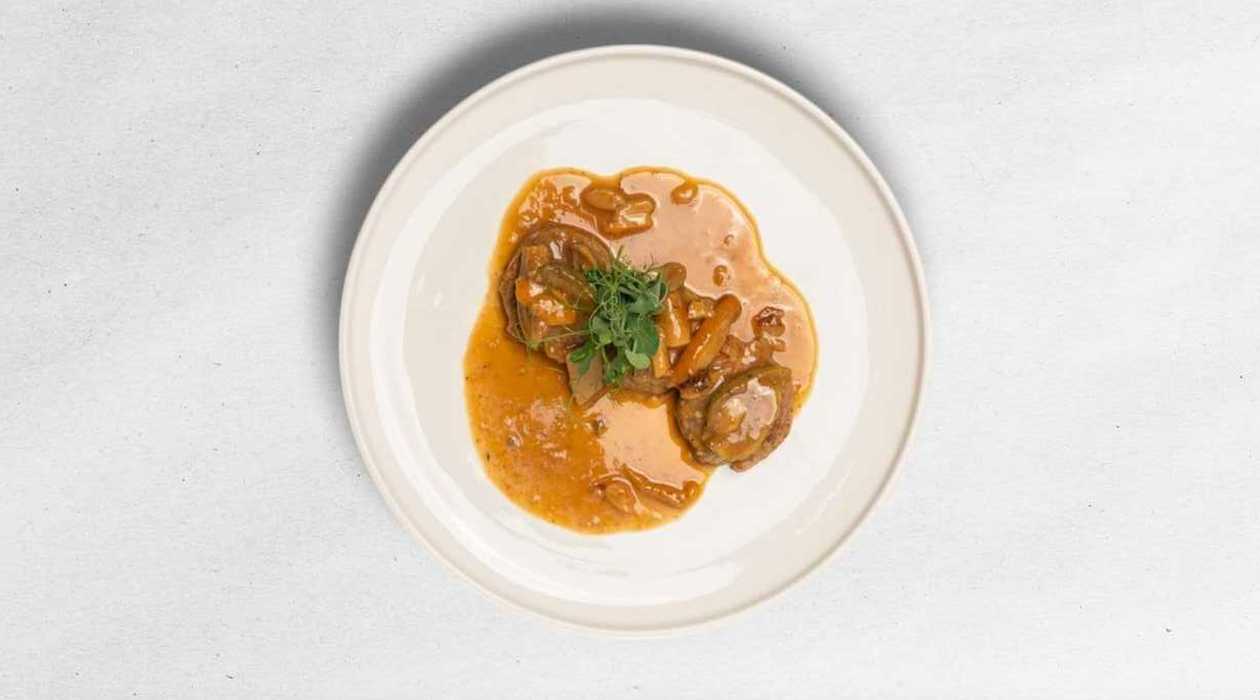 Scaloppina con funghi porcini e fico