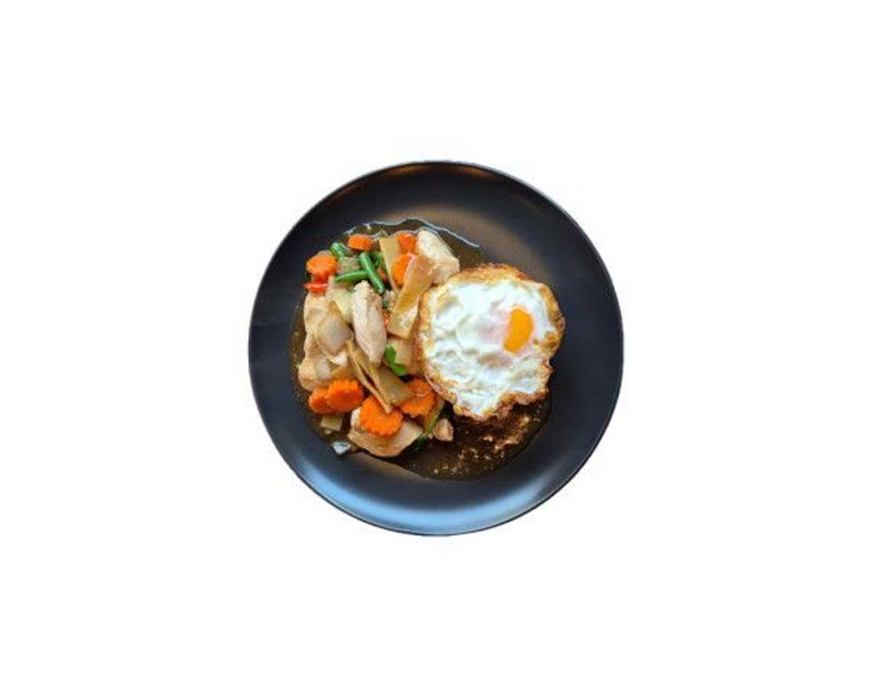 D1. Phad Kra Phau - smažené maso s bazalkou