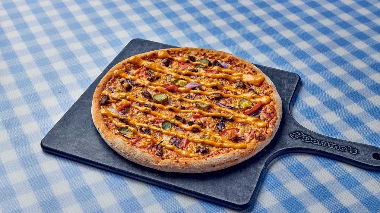 Cheeseburger pizza - malá