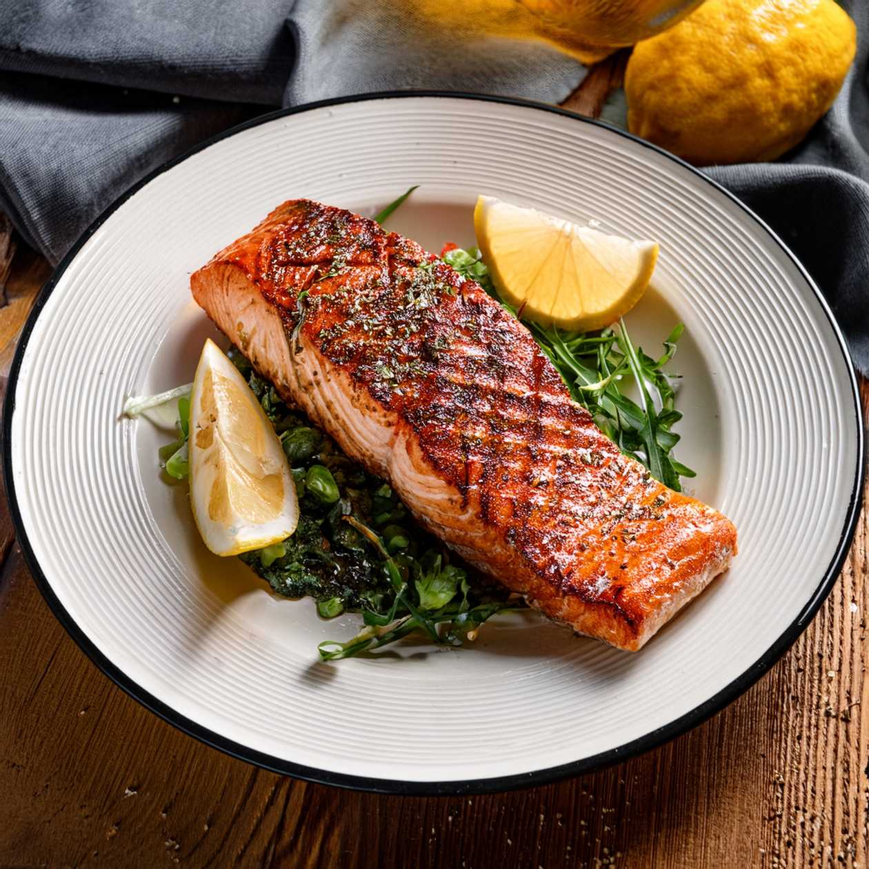 50. Grilled Salmon