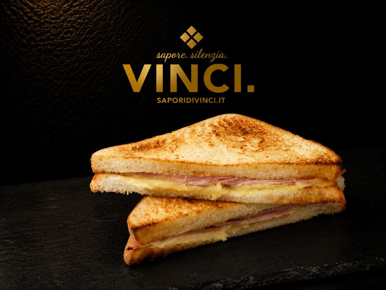 Toast with Savory Ham and Melted Cheese