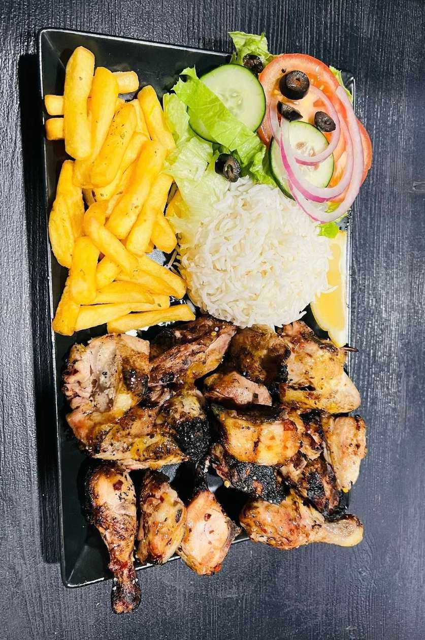 HALF CHICKEN WITH RICE