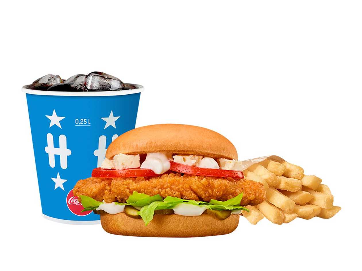 Chicken Fillet Burger meal