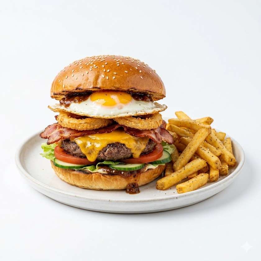 Old Mississippi Burger with Fries