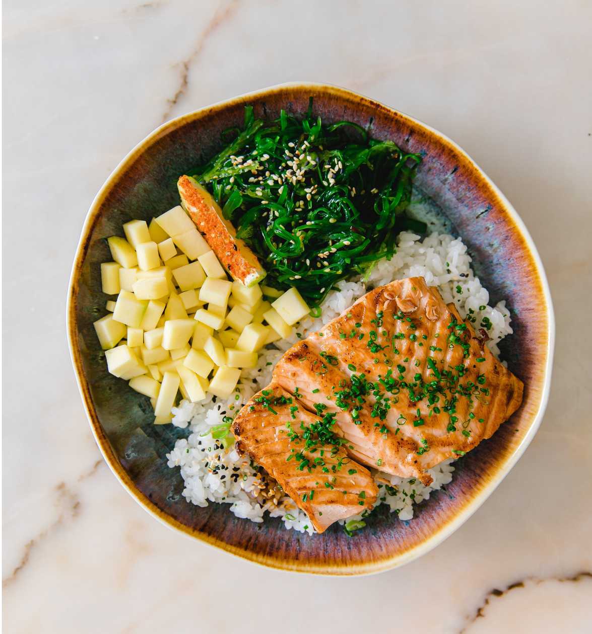 Grilled Salmon Bentō