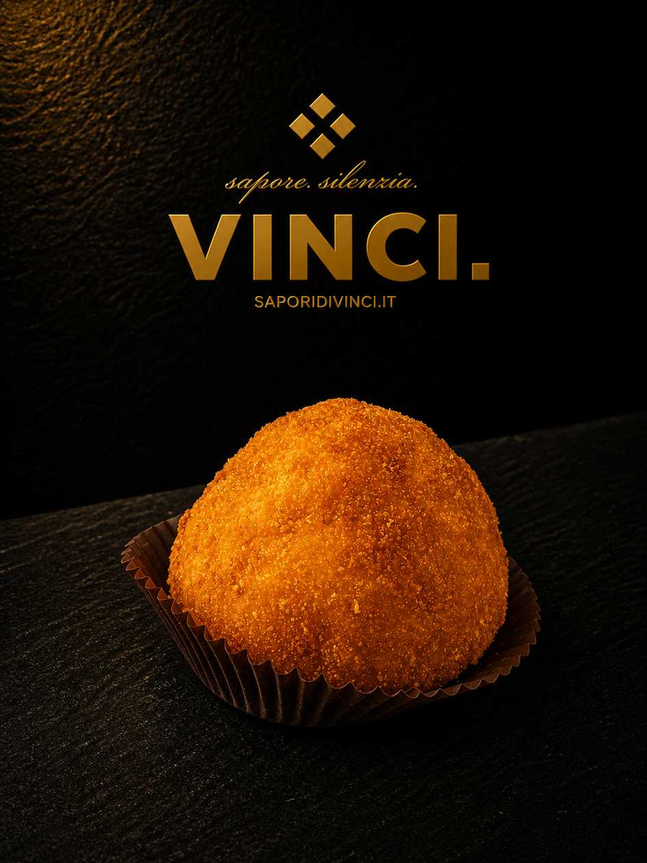 Sicilian Rice Ball with Rich Pistachio Cream and Smoked, Cured Ham