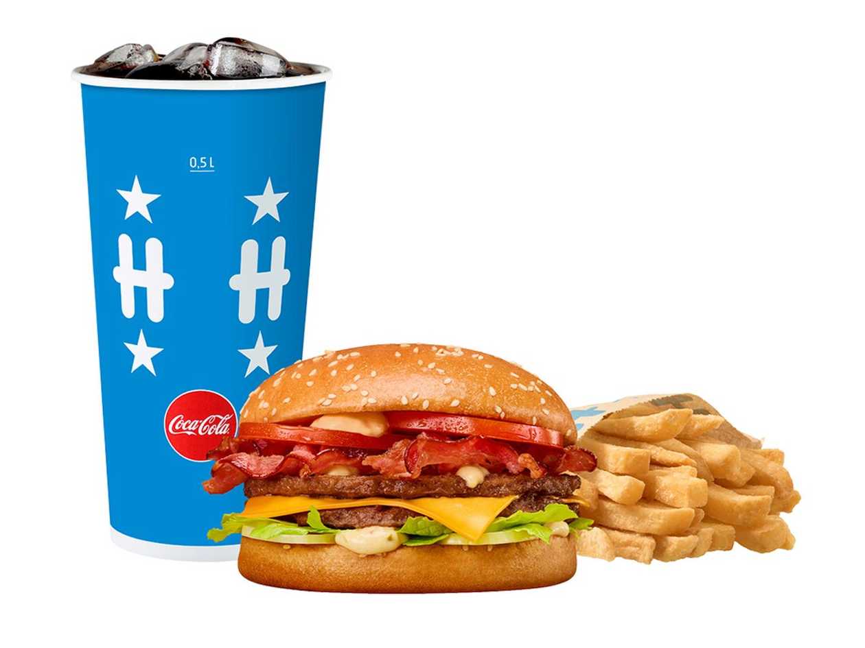 Bacon burger big meal deal