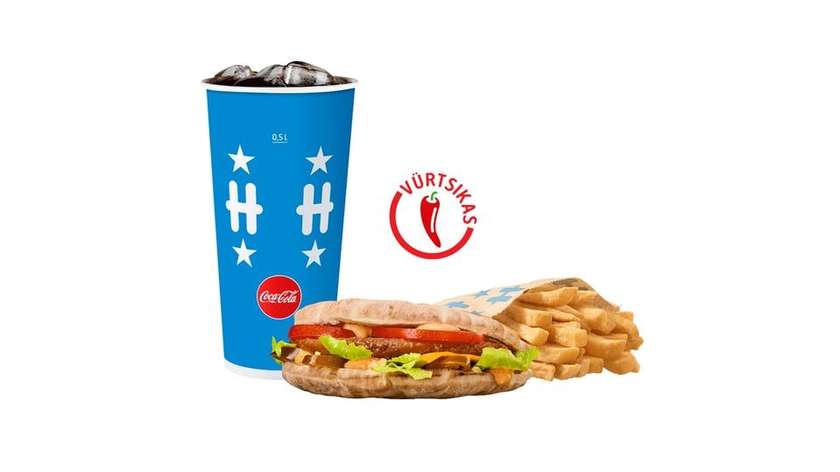 Large Kebab Burger Meal