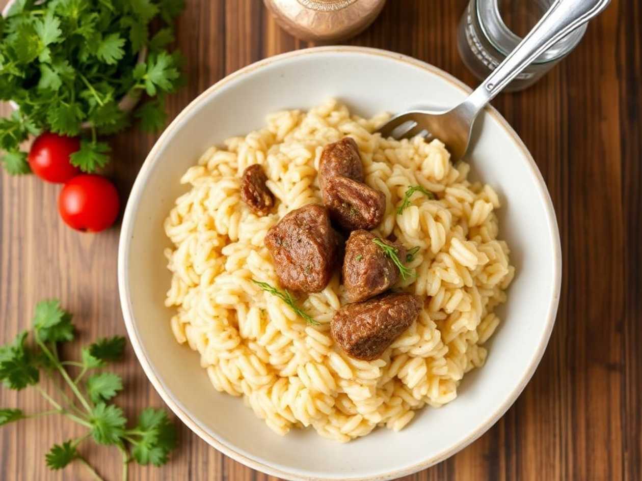 Rizoto s hovädzím mäsom