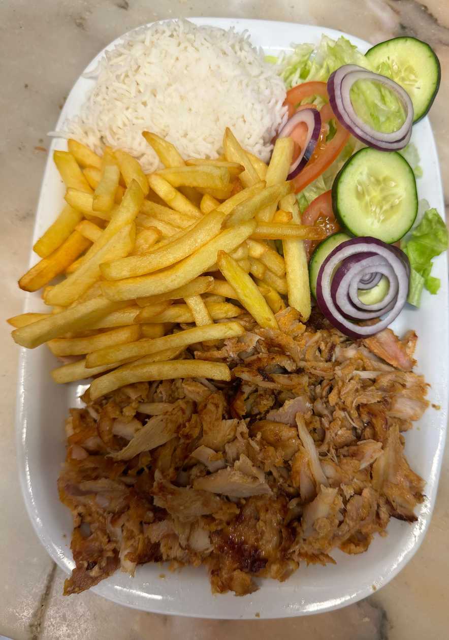 Kebab Plate with Rice