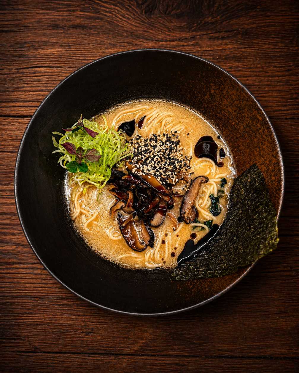 Miso Shiitake ramen vegan