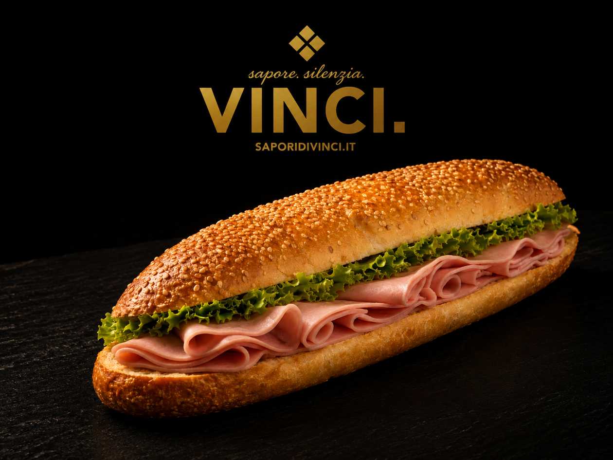 Sandwich with cheese , mortadella and lettuce