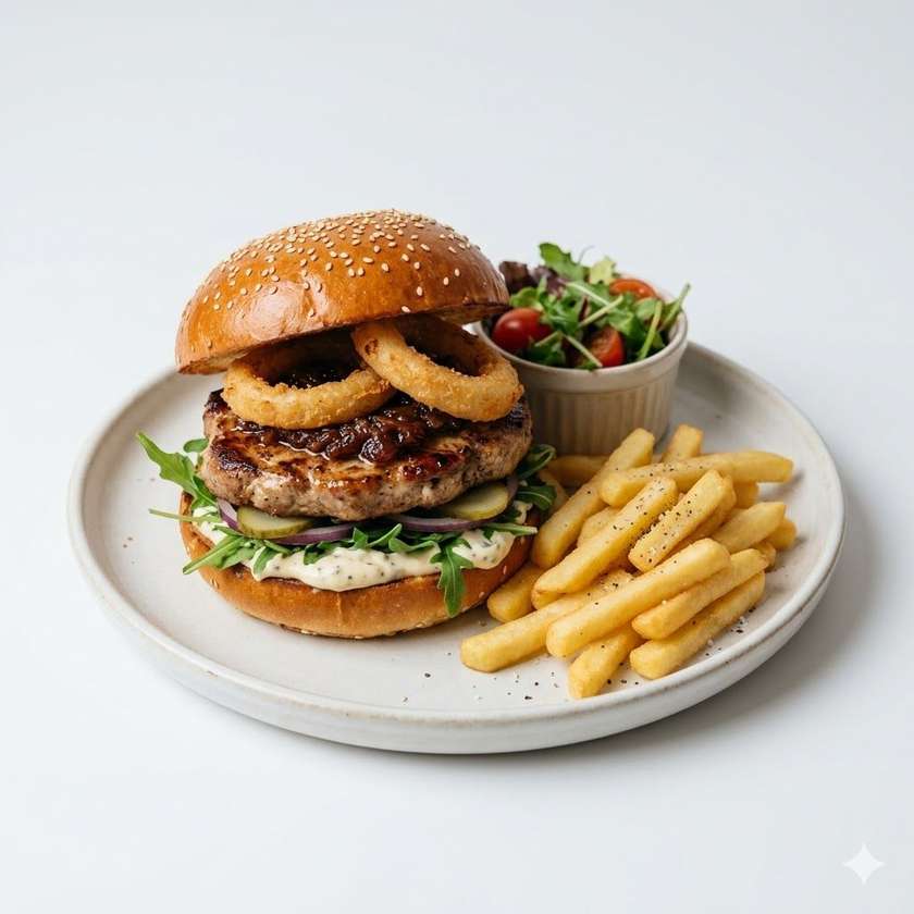 Pepper Burger, Fries
