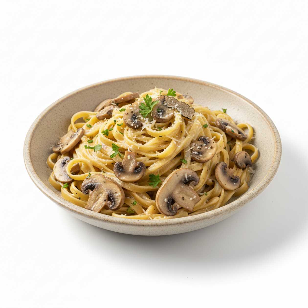 Fettuccine with Mushrooms