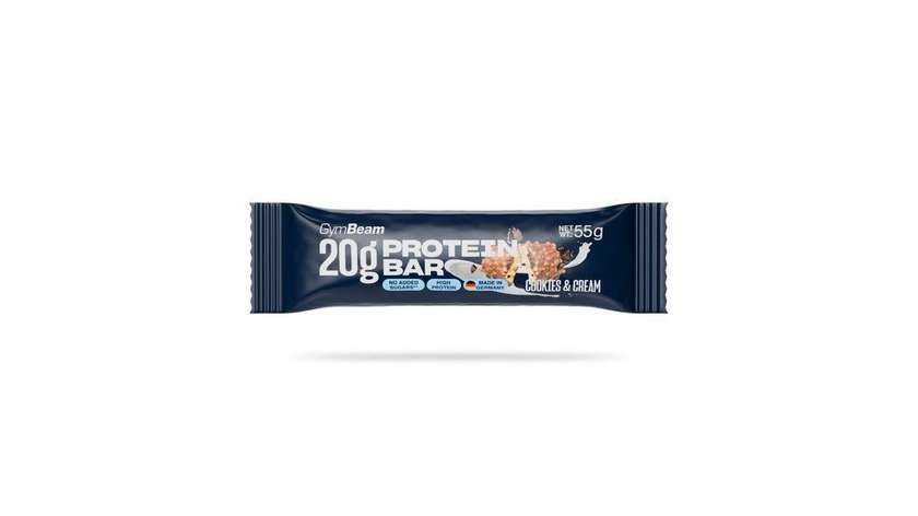 20 g Protein Bar - Gymbeam 55 g - Cookies & Cream