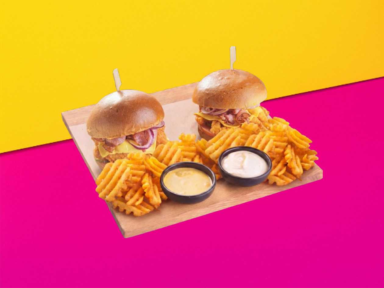 Burgerio rinkinys CRISPY CHICKEN KING (2 asmenims)