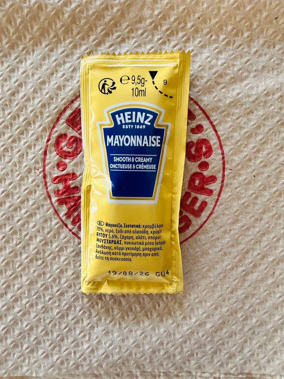 Mayonnaise Sachet
