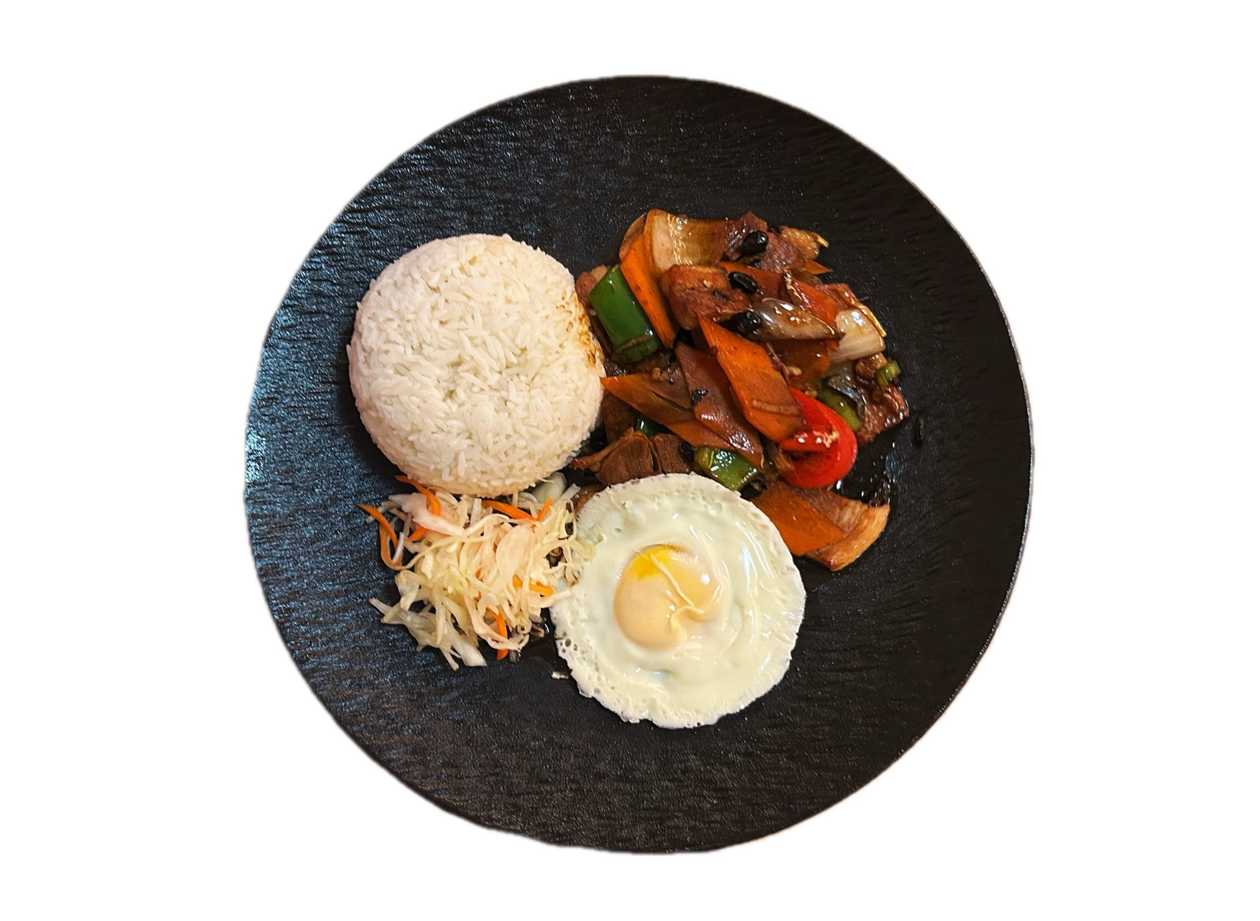 Double Fried Pork with Rice