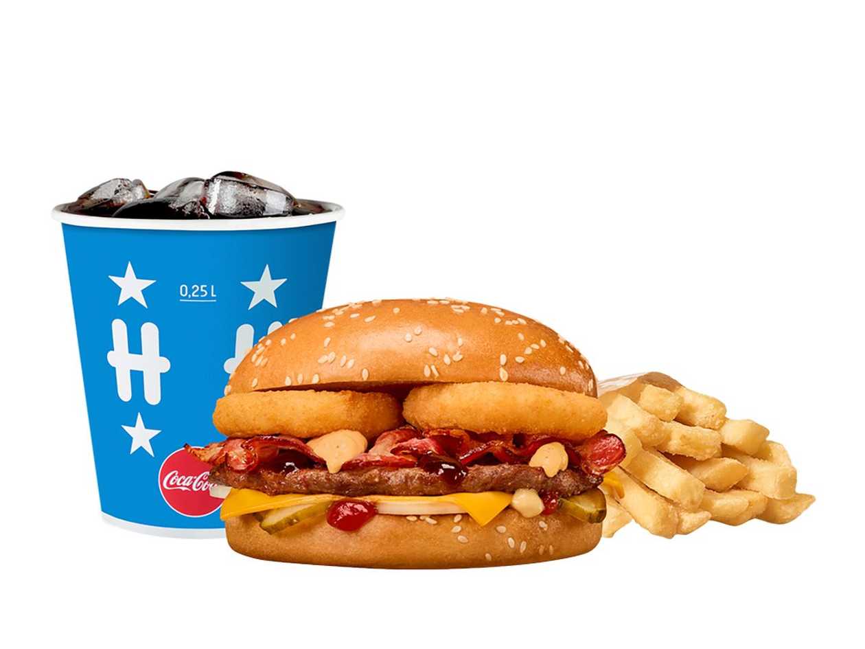 Barbekjū burgera komplekts