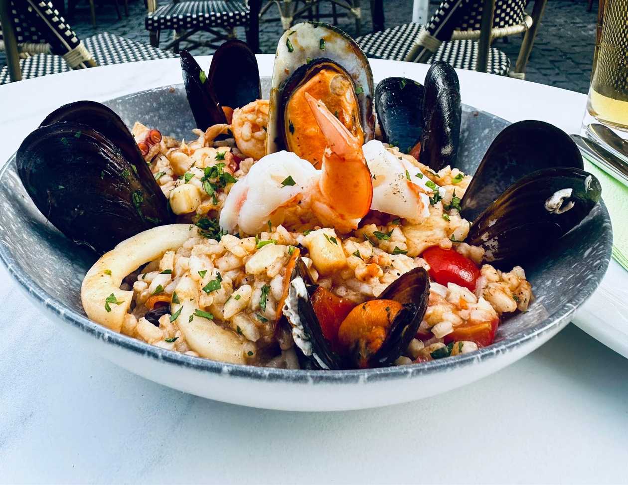 Risotto cu fructe de mare