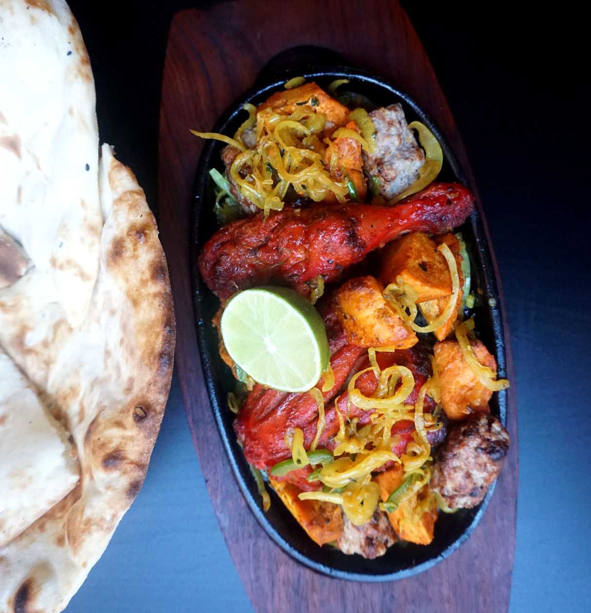 Tandoori Mix Grill Thali + Naan bread
