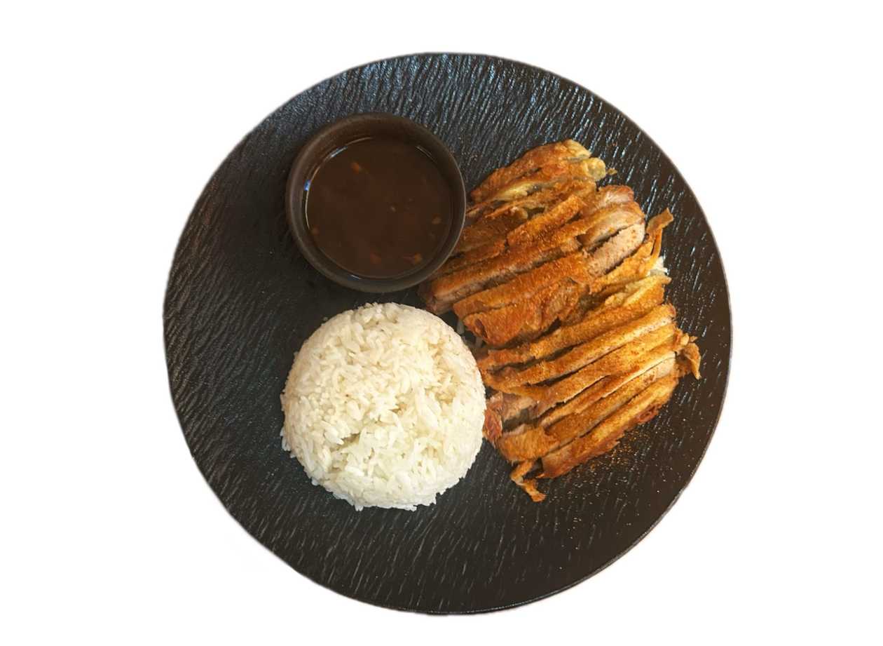 Fried Chicken Drumstick with Rice (1,6)