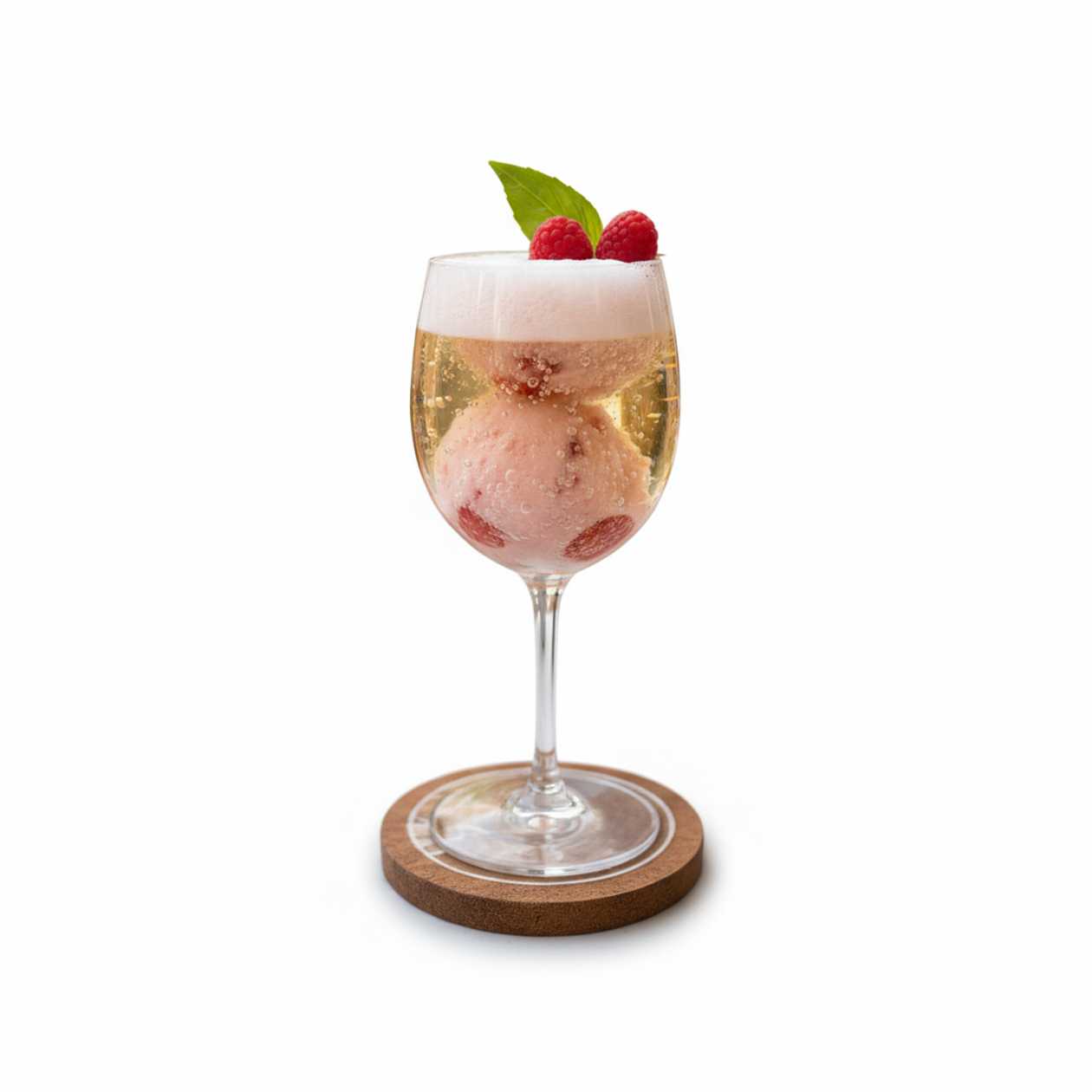 Homemade Sorbetto with Italian Prosecco