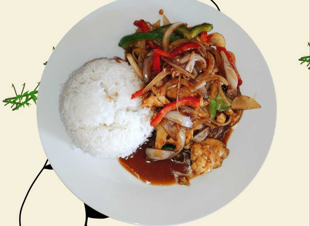 Hunan Style Chicken with Rice (1,6)