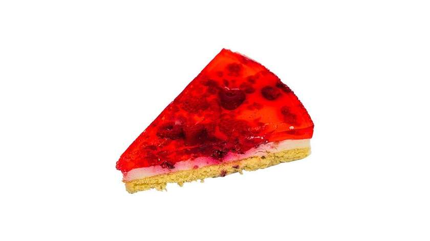 No-bake cheesecake with raspberries