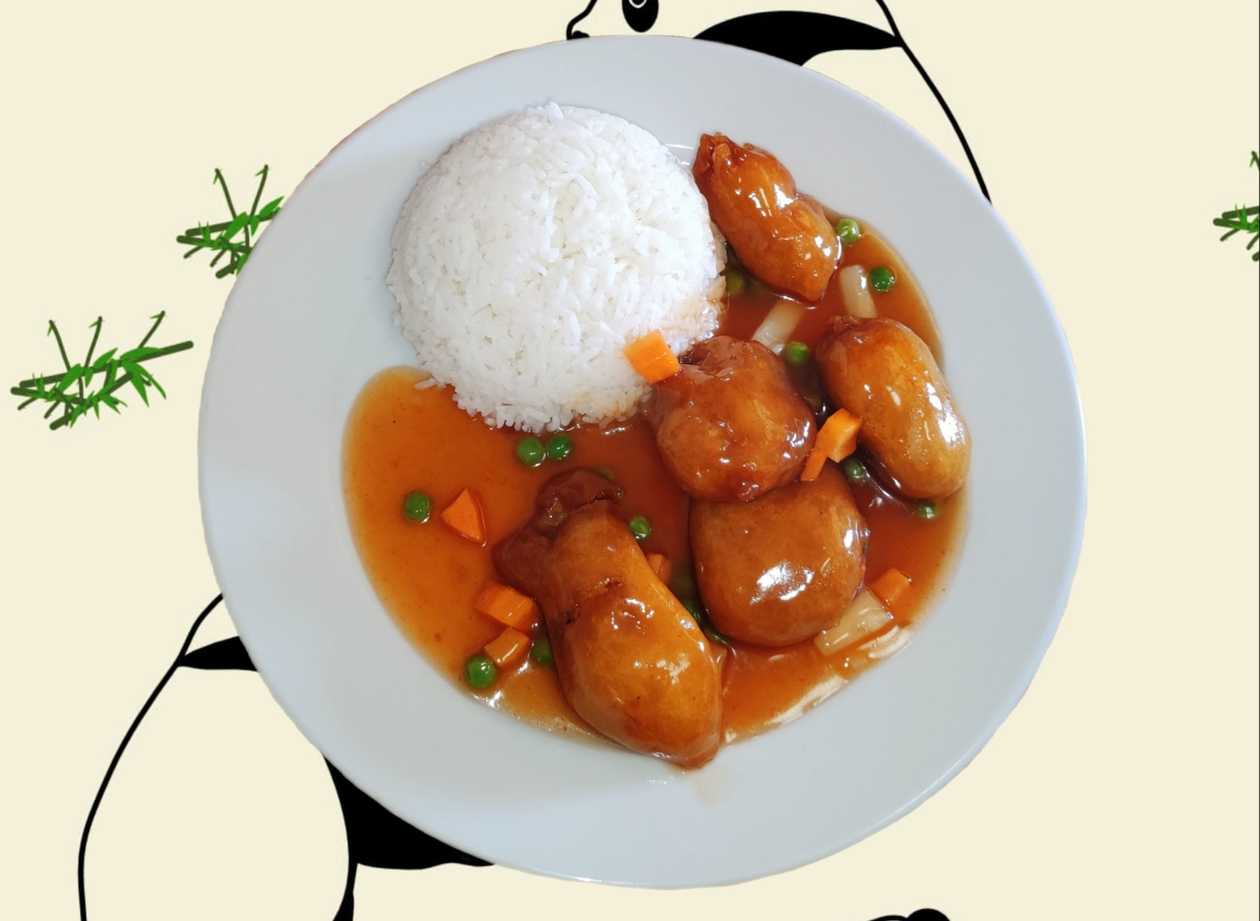 Fish in Sweet and Sour Sauce with Rice (1,4)
