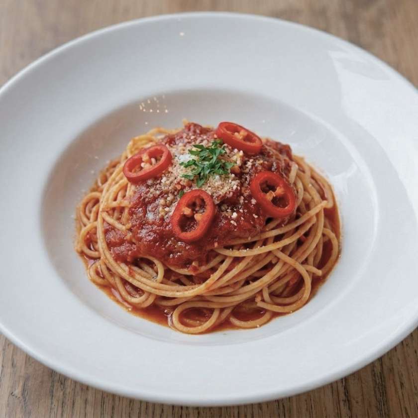 87. Spaghetti arrabbiata