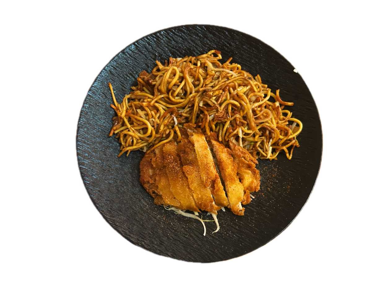 Fragrant and Crispy Chicken with Noodles (1,6)