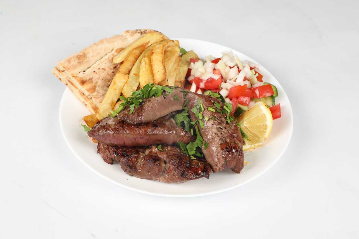 Beef Liver In Cypriot Pita
