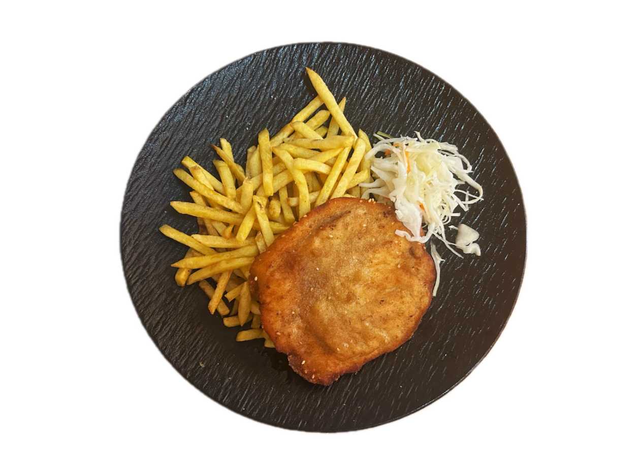 Chicken Schnitzel with French Fries (1)
