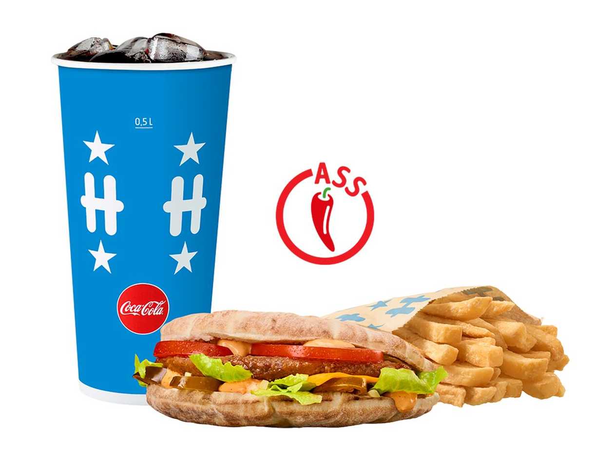 Kebaba burgera lielais komplekts