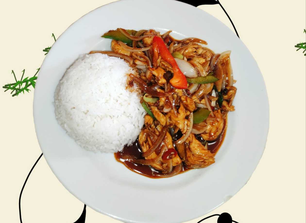 Chicken in Chili Sauce with Rice (6)
