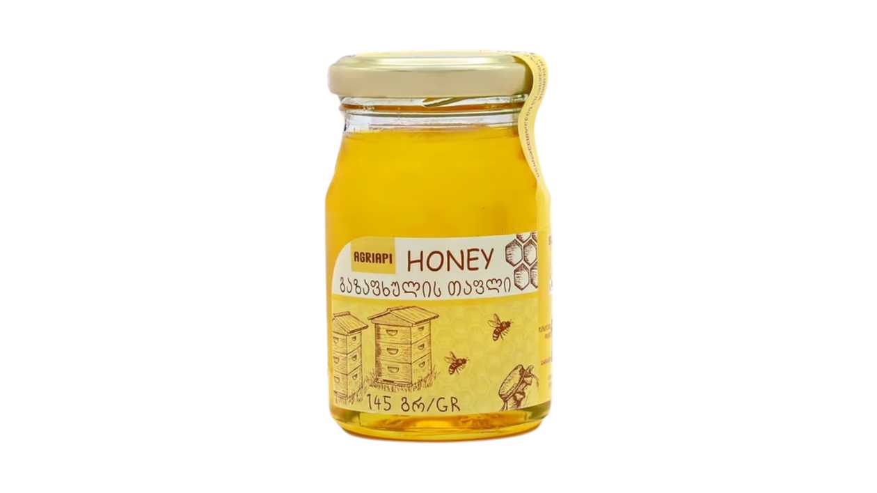 Spring honey in a 145 gram jar
