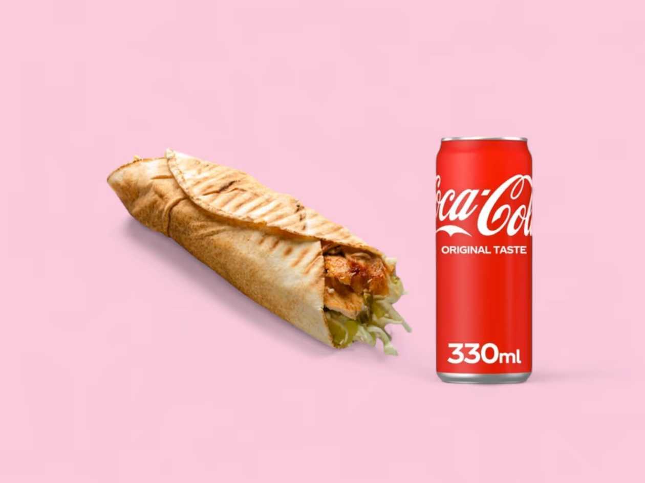 Комбо Меню Пилешки Дюнер Xl + Coca Cola 330мл