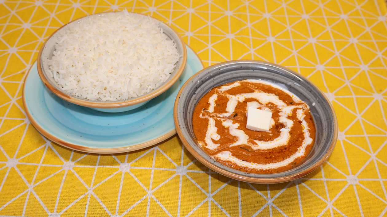 Paneer butter masala + Basmati rice