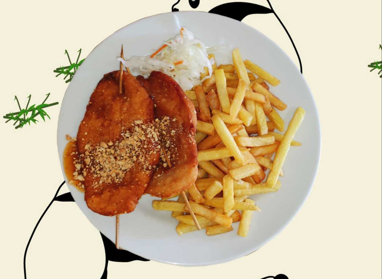 Chicken Medallions with French Fries
